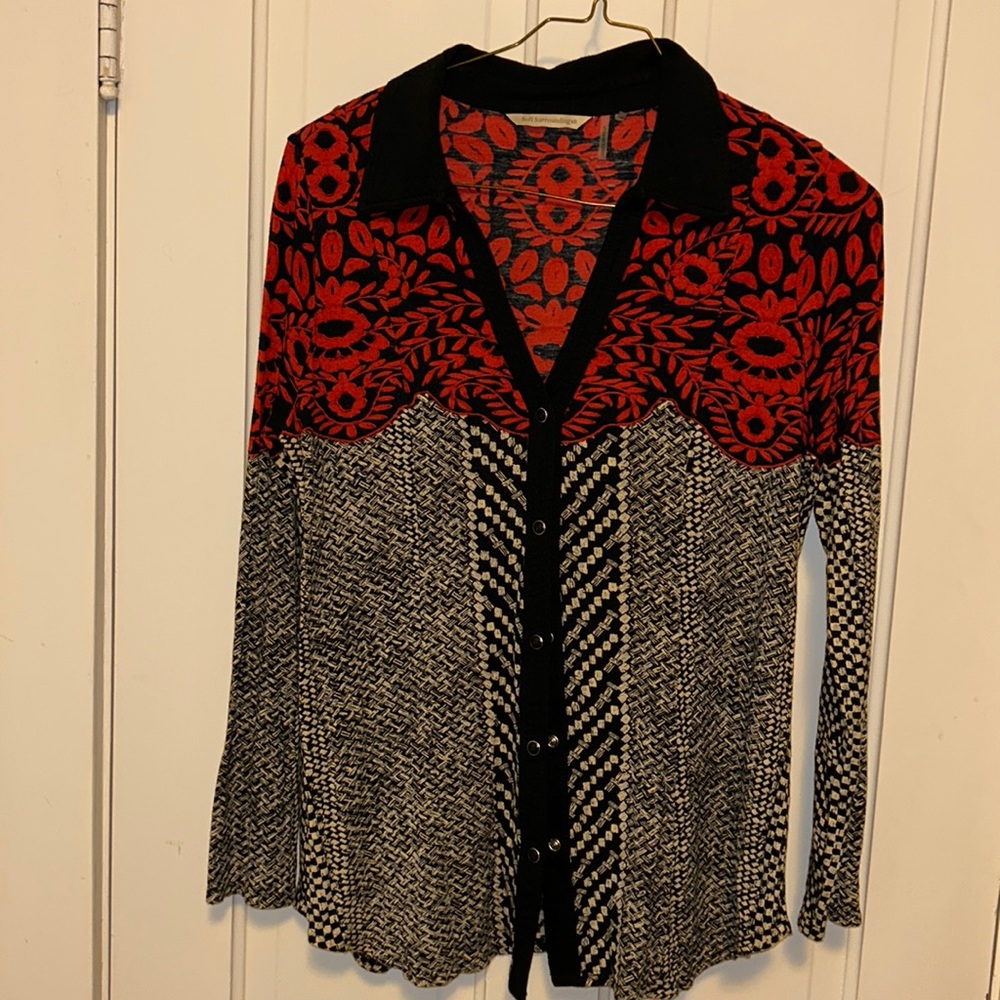 Soft Surroundings button front blouse